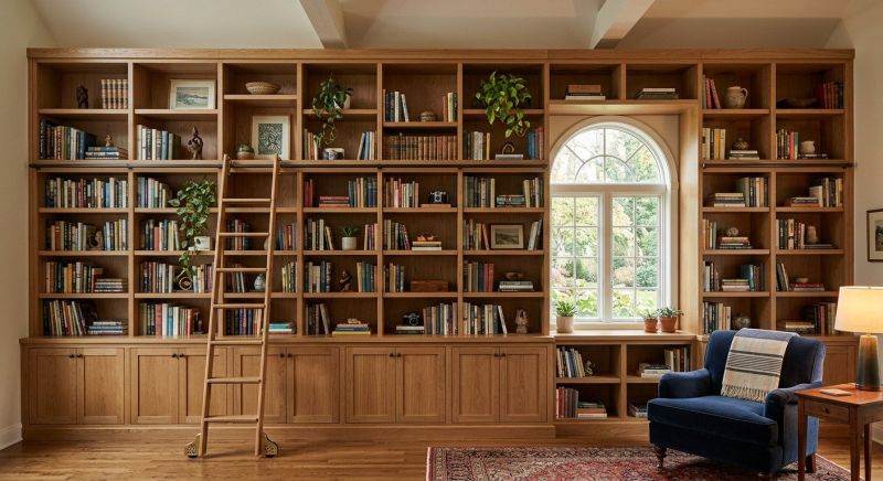 Custom Bookcase Installation in Frederick, MD
