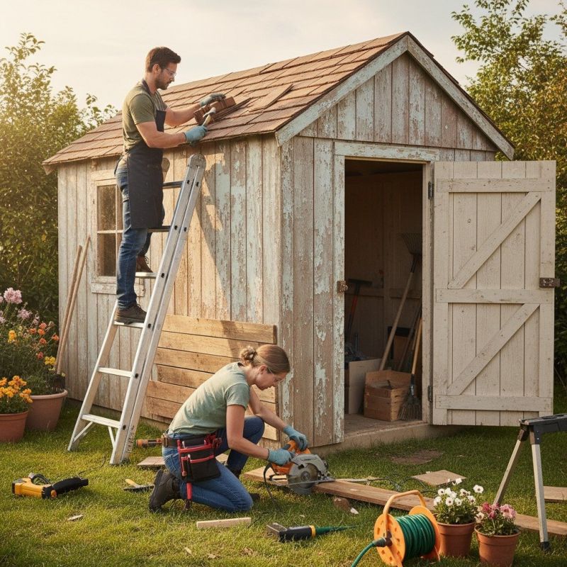Wood Shed Repair in Wilmington, NC