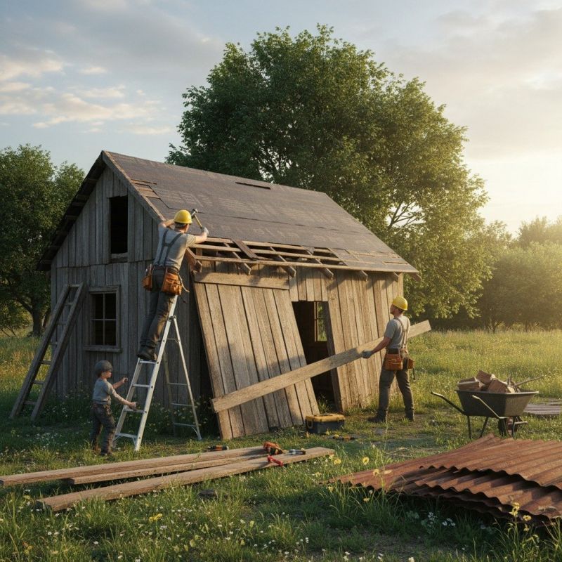 Wood Shed Repair in Olathe, KS