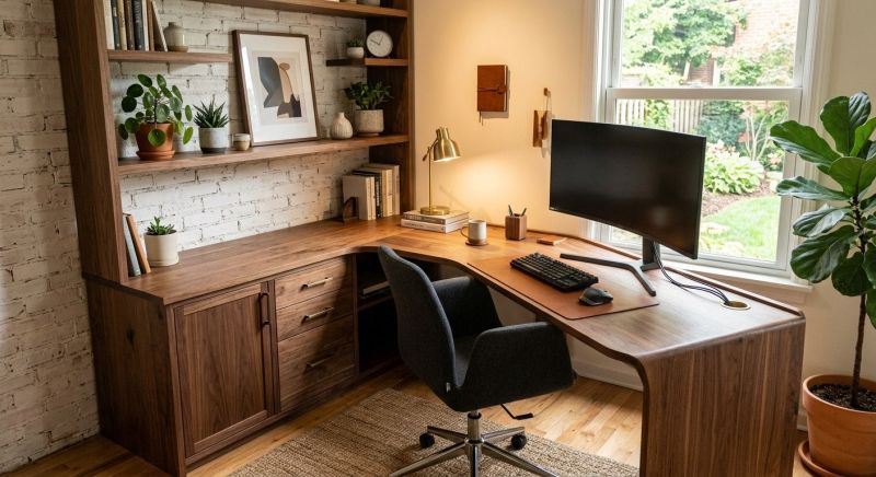 Built In Desk Installation in Woodbridge, VA