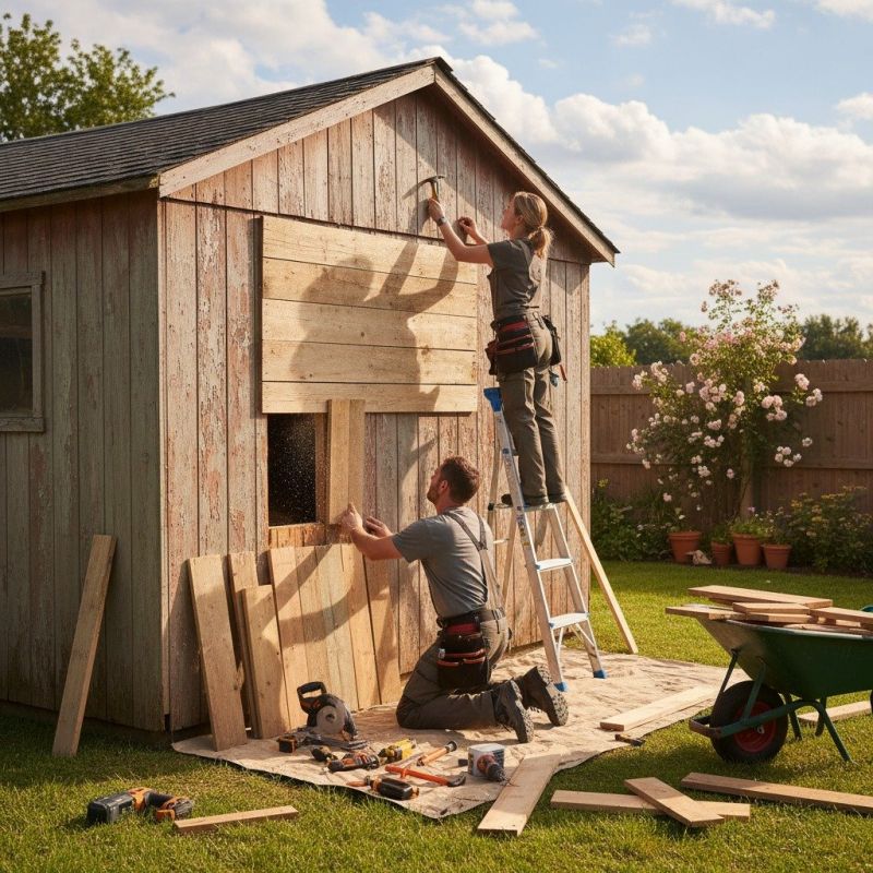 Outdoor Shed Installation