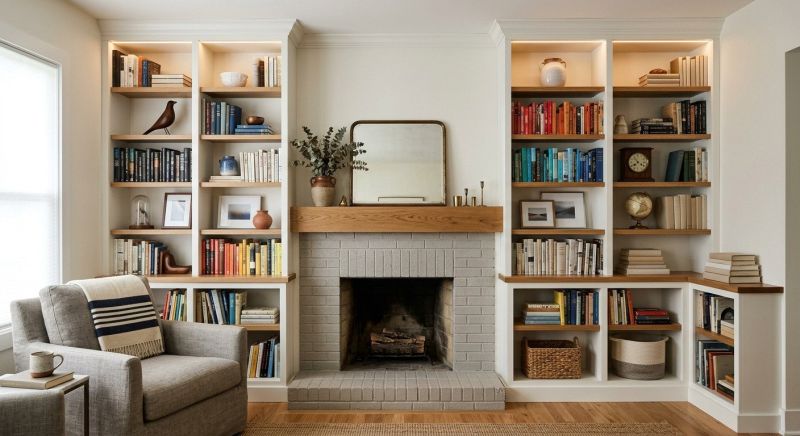 Fireplace Cabinet Installation in Annapolis, MD