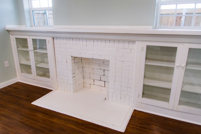Fireplace Cabinet Installation in Winston Salem, NC