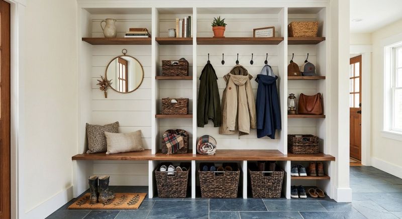 Mudroom Carpentry Installation in Charlotte, NC