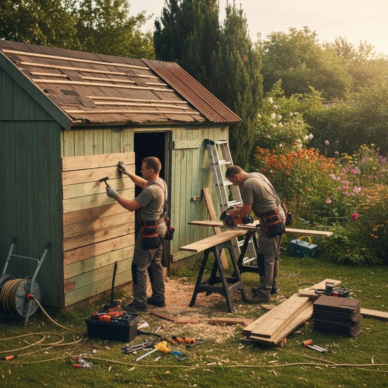 Wood Shed Repair in Conroe, TX